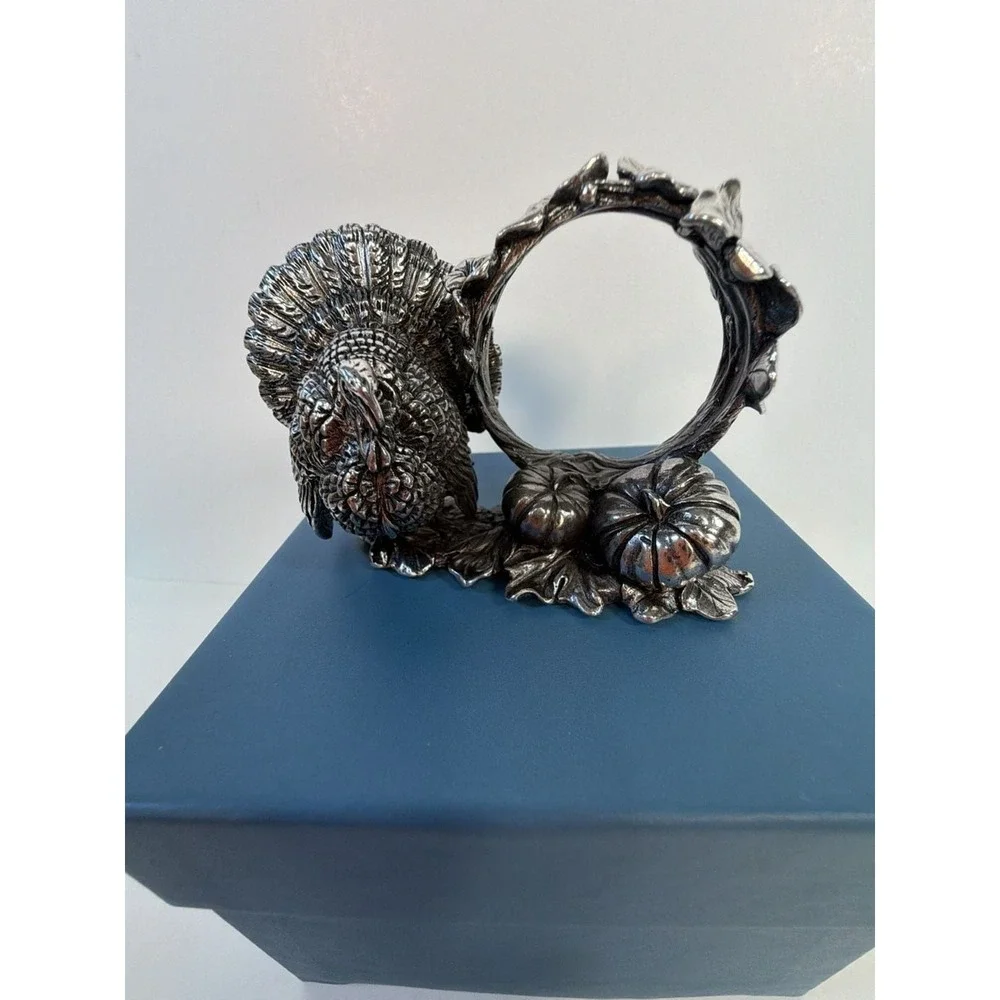 Reed & Barton The 1824 Collection Silverplate Turkey Napkin Ring 2005